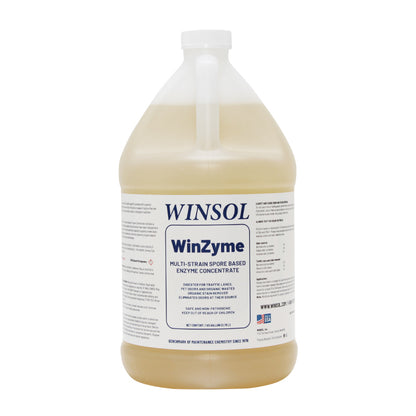 WinZyme 1-gallon enzyme and bacterial odor control concentrate for industrial and restoration use